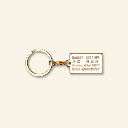 Jalan Keychain – Danger Sign