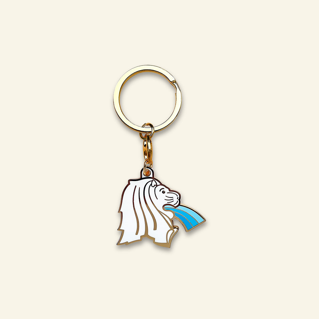 Jalan Keychain – Merlion Water Spout